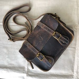 Dr Martens 7inch Rugged Brown 
Crossbody Bag